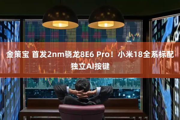 金策宝 首发2nm骁龙8E6 Pro！小米18全系标配独立AI按键